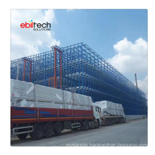 Automatic Storage Rack Clad Supported Warehouse Building Pallet Storage Racking System